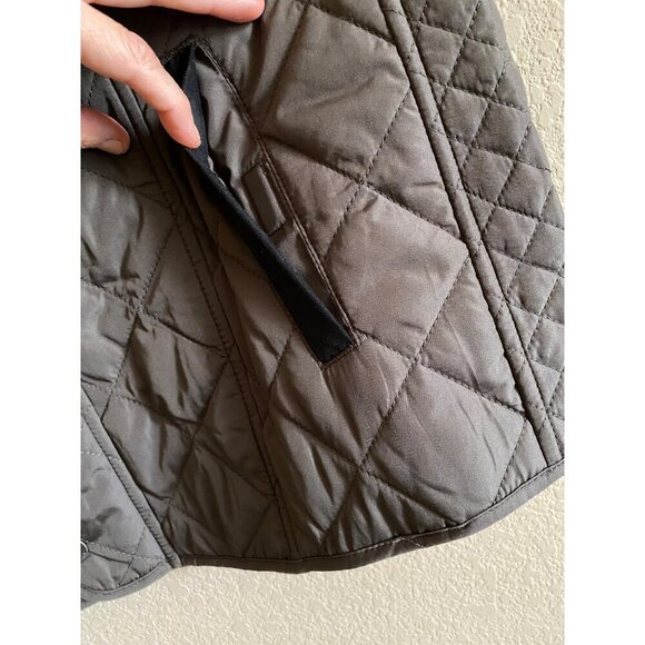 Lucchese Quilted Vest Size XL Polyester Micro Suede Zipper Brown Coastal Cowgirl - Picture 4 of 13